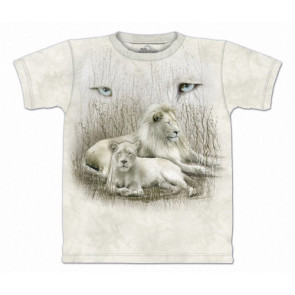 White lion - T-shirt - The Mountain - Lions félin
