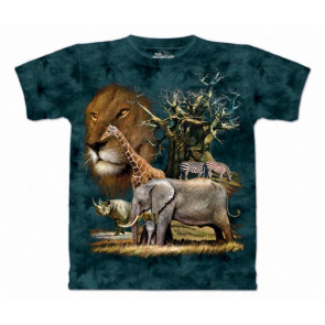 Africa collage - T-shirt enfant animaux savane - The Mountain