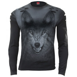 Shadow wolf - Tee-shirt homme - Loups meute - Manches longues