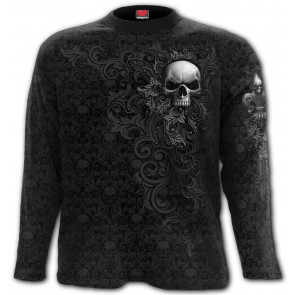 Skull scroll - T-shirt homme gothic - Manches longues - Spiral