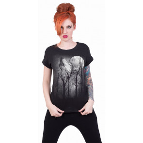 Forest wolf - T-shirt femme loup - Manches courtes