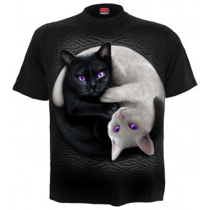 Yin yang cats - T-shirt chats - Homme - Spiral