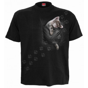 Pocket kitten - T-shirt motif chaton - Homme