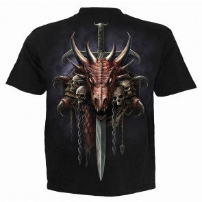 Draco unleashed - T-shirt dragon - Spiral - Manches courtes