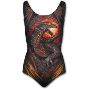 noutique vente maillot de bain femme 1 pièce motif dragon