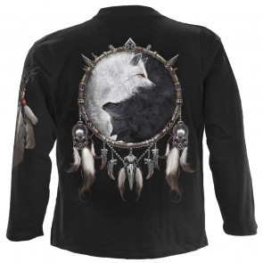 Wolf chi - T-shirt homme loup noir gris blanc