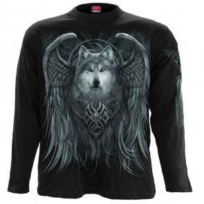 Wolf spirit - T-shirt loup fantasy - Homme - Manches longues - Spiral