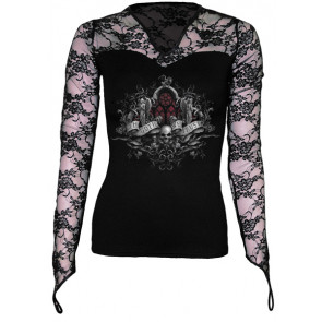 vetement gothic femme tee shirt spiral