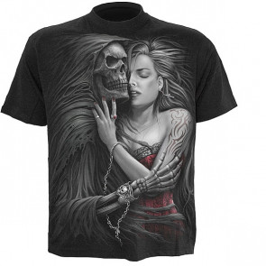 tee shirt gothique squelette femme