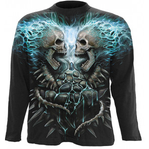 Flamming spine - Tee-shirt homme squelettes - Spiral