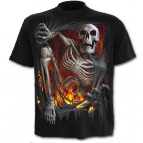 Death re-ripped - T-shirt homme gothique squelette