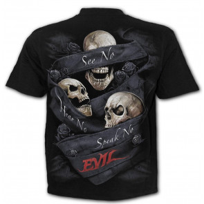 See no evil - T-shirt gothique crane squelette - Homme