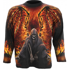 Flaming death - Tee-shirt homme Reaper - Spiral