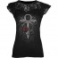 t-shirt gothique femme vampire dentelle