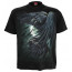 Boutique magasin vente te shirt motif corbeau noir manches courtes spiral