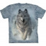 tee-shirt the mountain motif loup blanc snow plow
