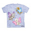 t-shirt fille mauce chatons papillons