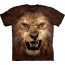 tee-shirt homme tete de lion the mountain lion roaring